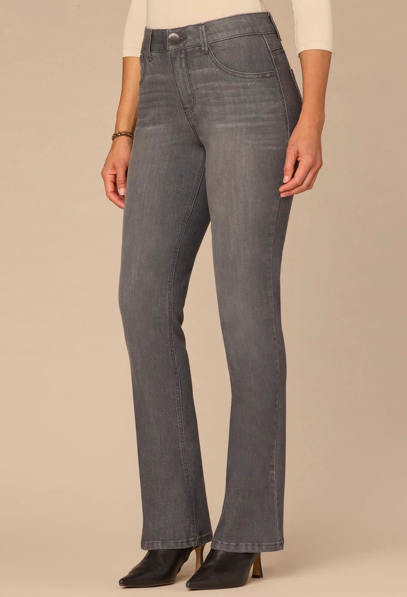 "Ab"solution® High Rise Itty Bitty Boot Jeans