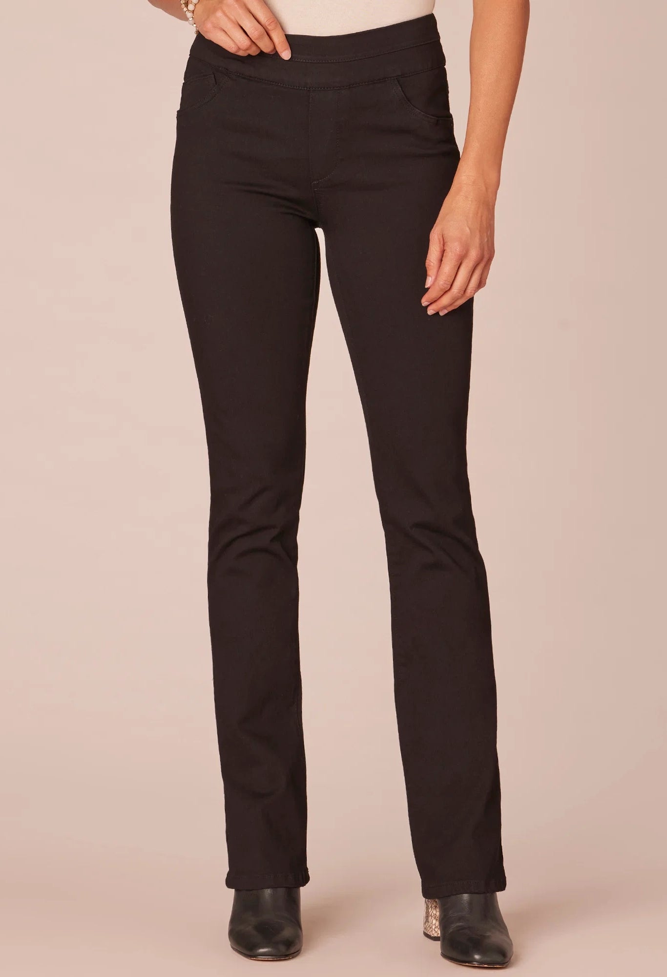 "Ab"solution High Rise Itty Bitty Boot Jeans