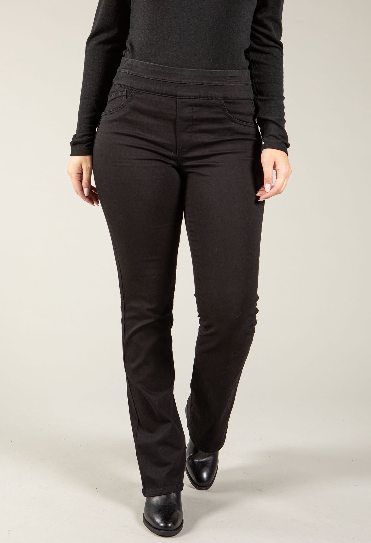 "Ab"solution High Rise Itty Bitty Boot Jeans