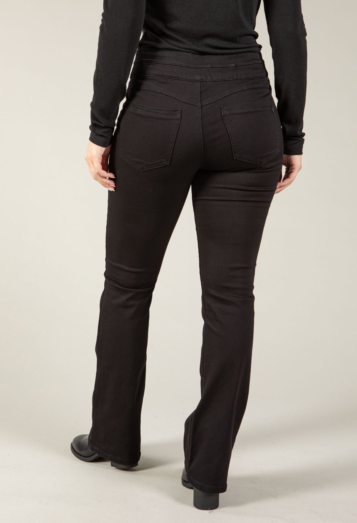 "Ab"solution High Rise Itty Bitty Boot Jeans