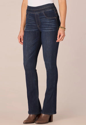 "Ab"solution High Rise Itty Bitty Boot Glider Jeans