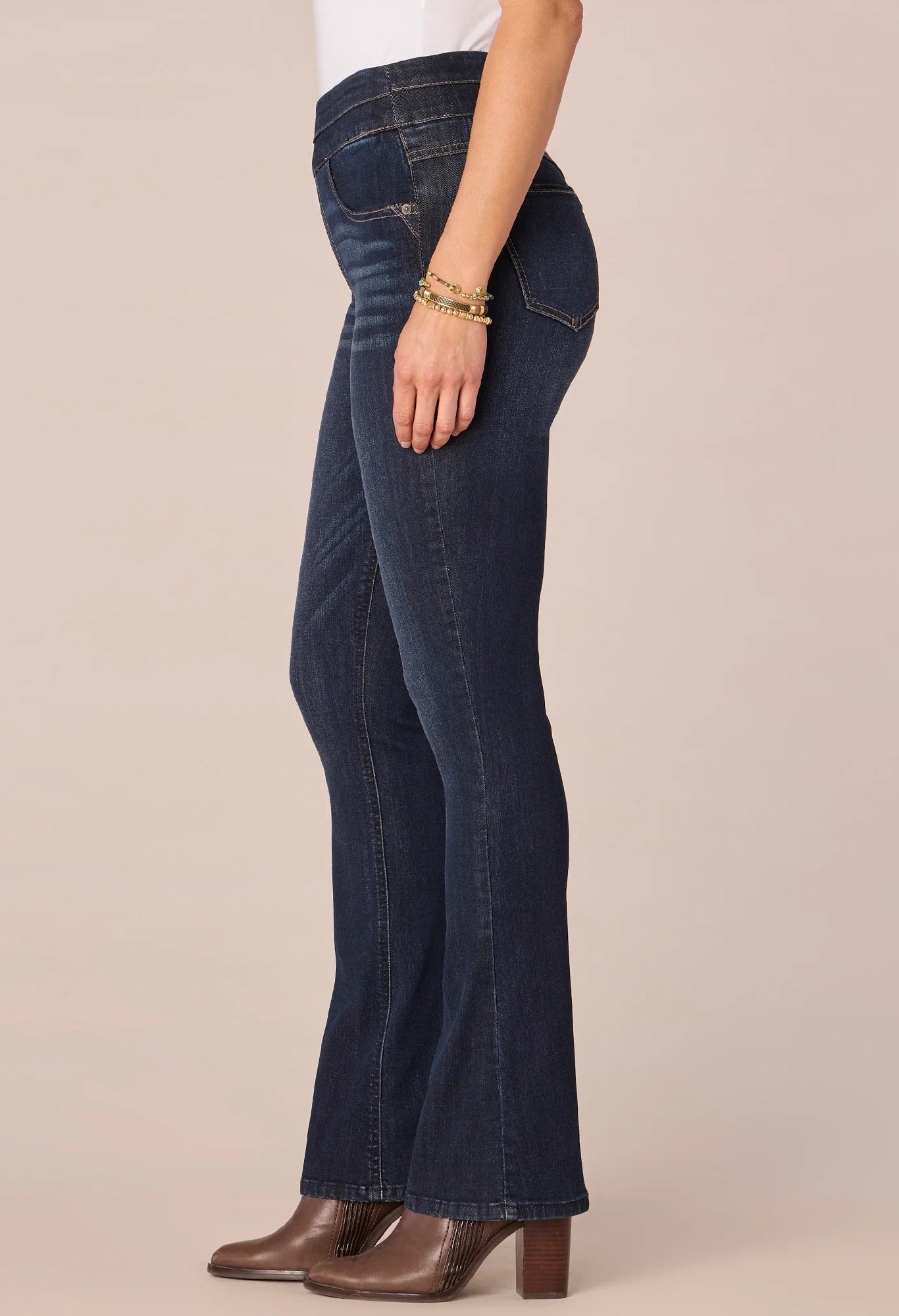 "Ab"solution High Rise Itty Bitty Boot Glider Jeans
