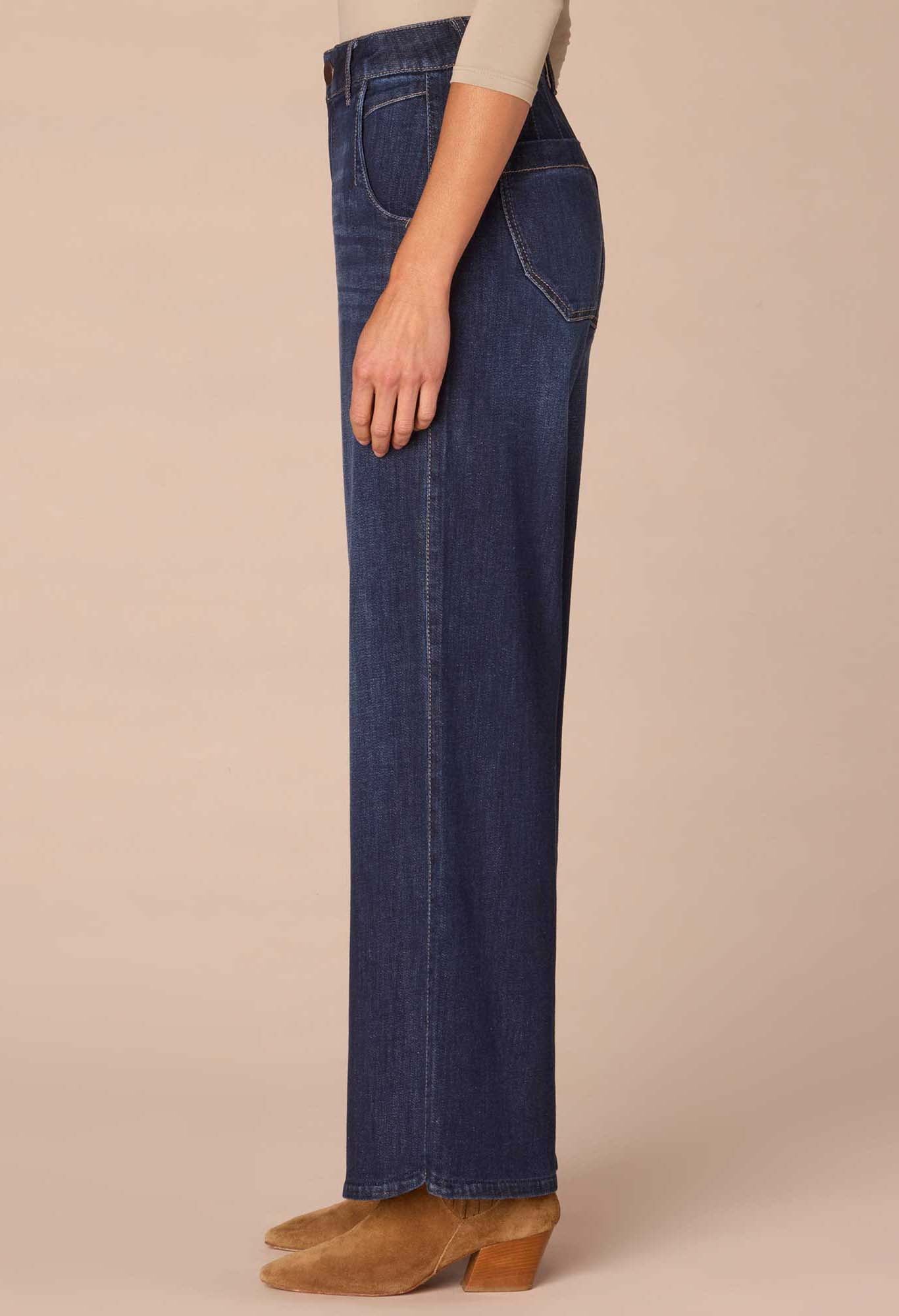 "Ab"solution® Skyrise Wide Leg Jeans