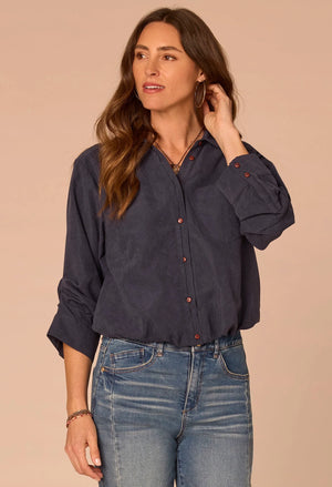 Bubble Hem Woven Shirt