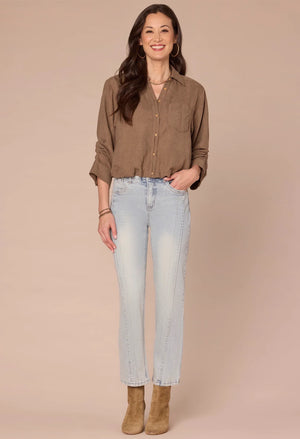 Bubble Hem Woven Shirt