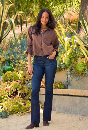 Bubble Hem Woven Shirt