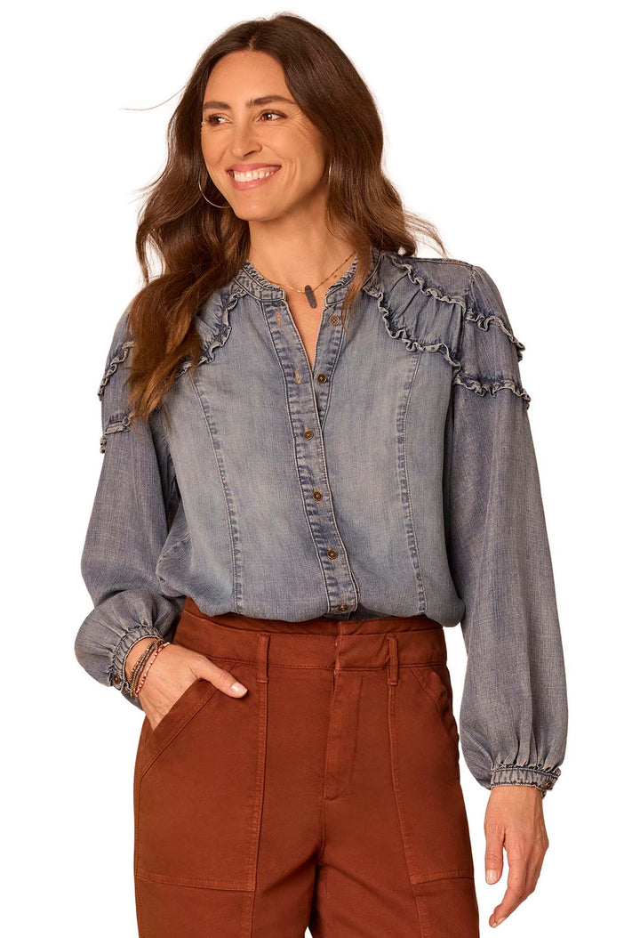 Denim Look Blouse