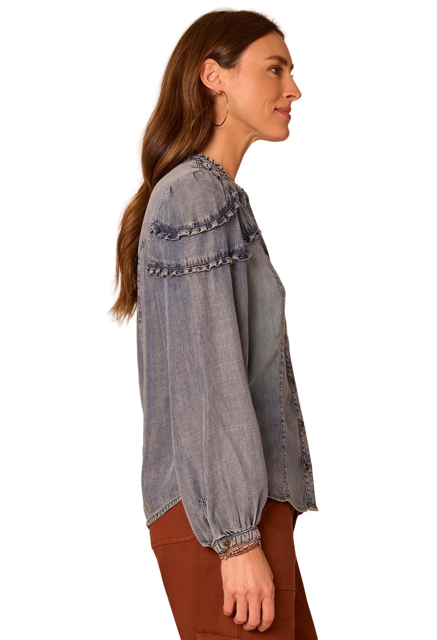 Denim Look Blouse