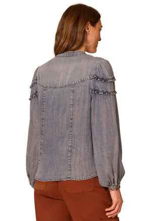 Denim Look Blouse