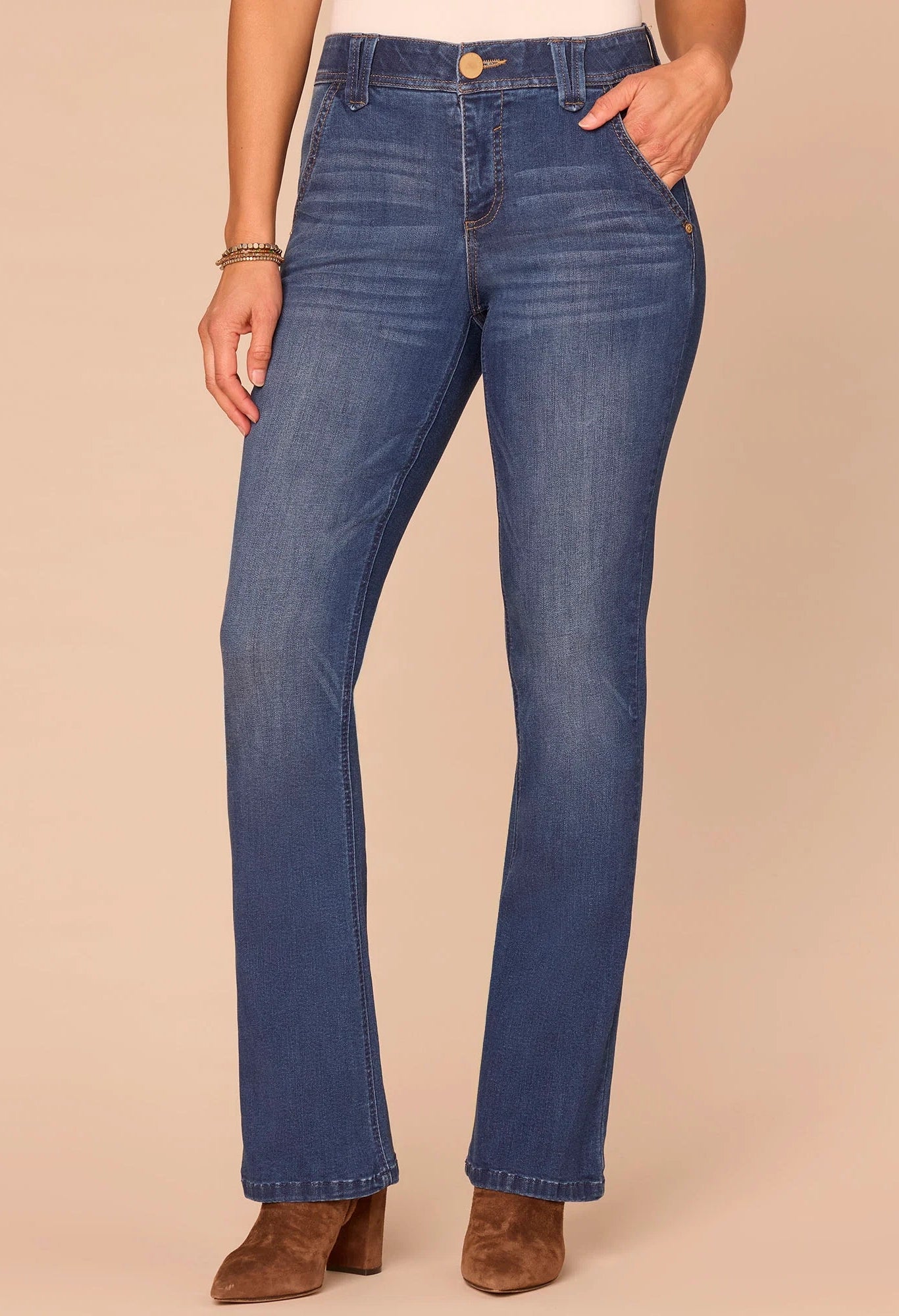 "Ab"solution® High Rise Itty Bitty Boot Jeans