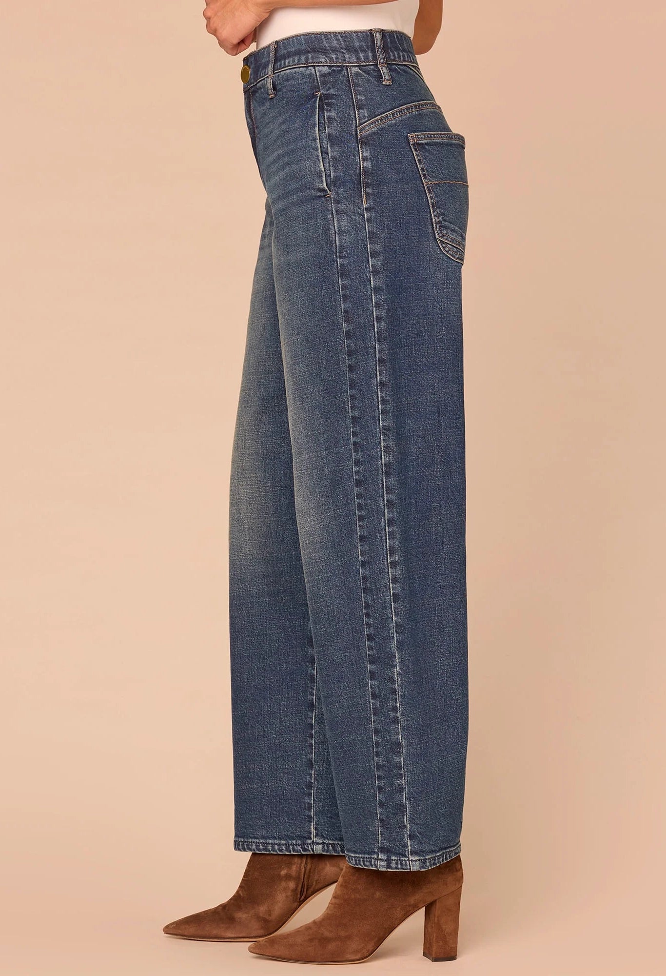 "Ab"solution® High Rise Barrel Leg Jeans