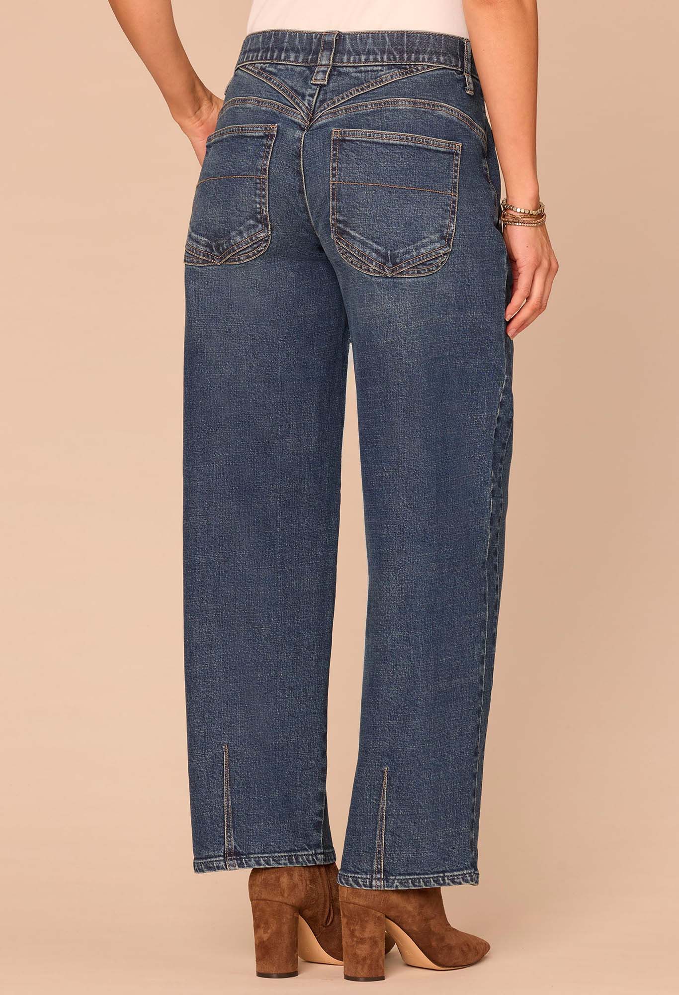 "Ab"solution® High Rise Barrel Leg Jeans