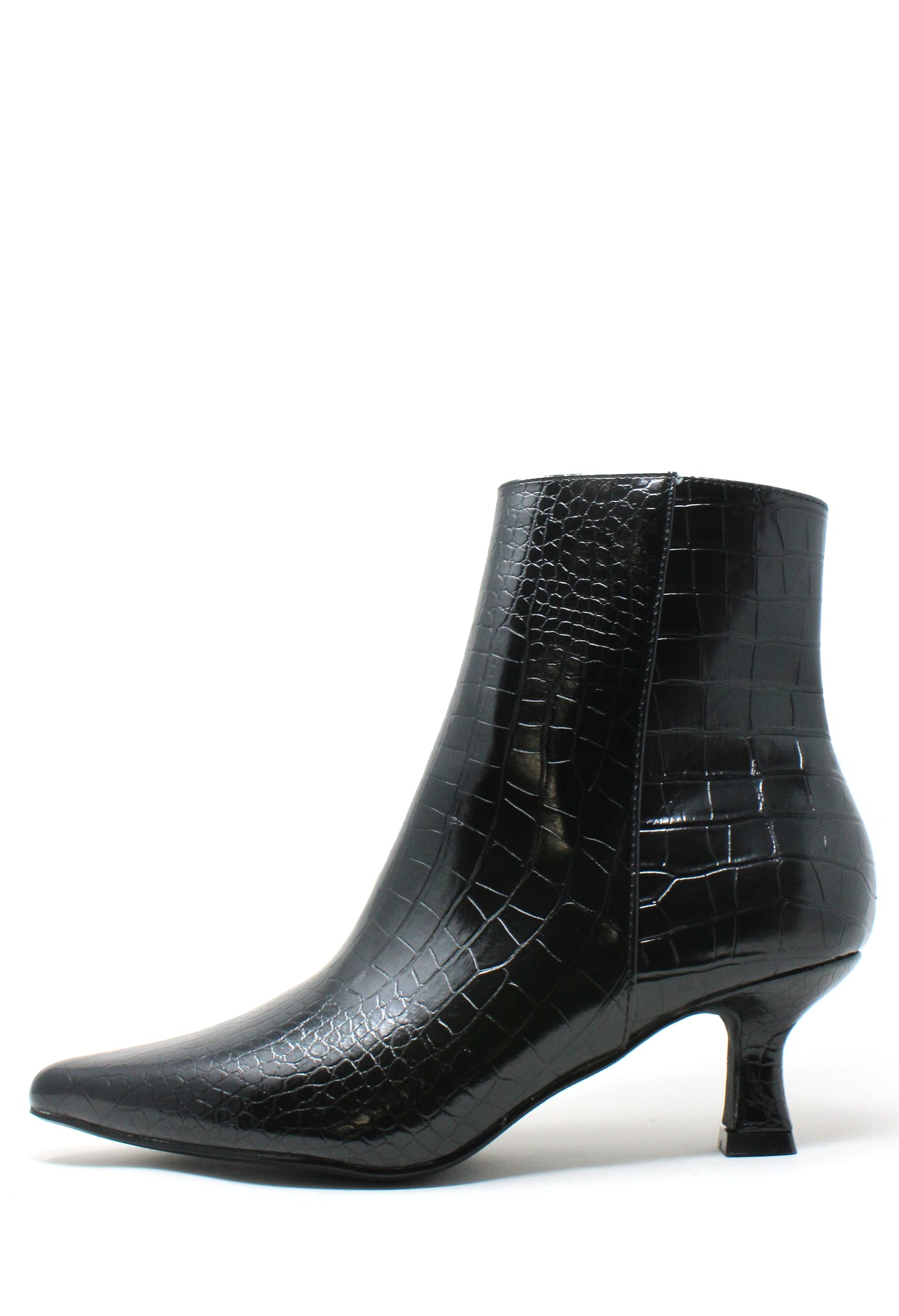 Croc Effect Ankle Boot