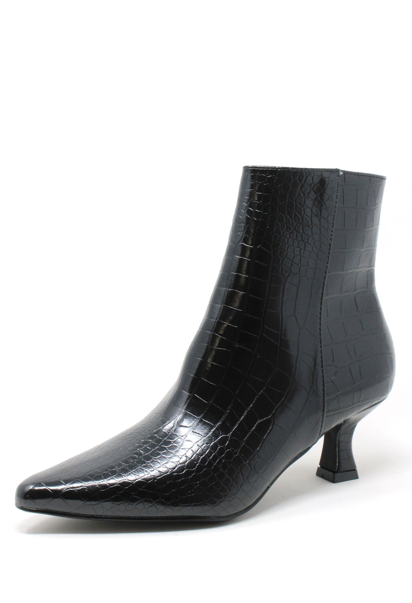 Croc Effect Ankle Boot