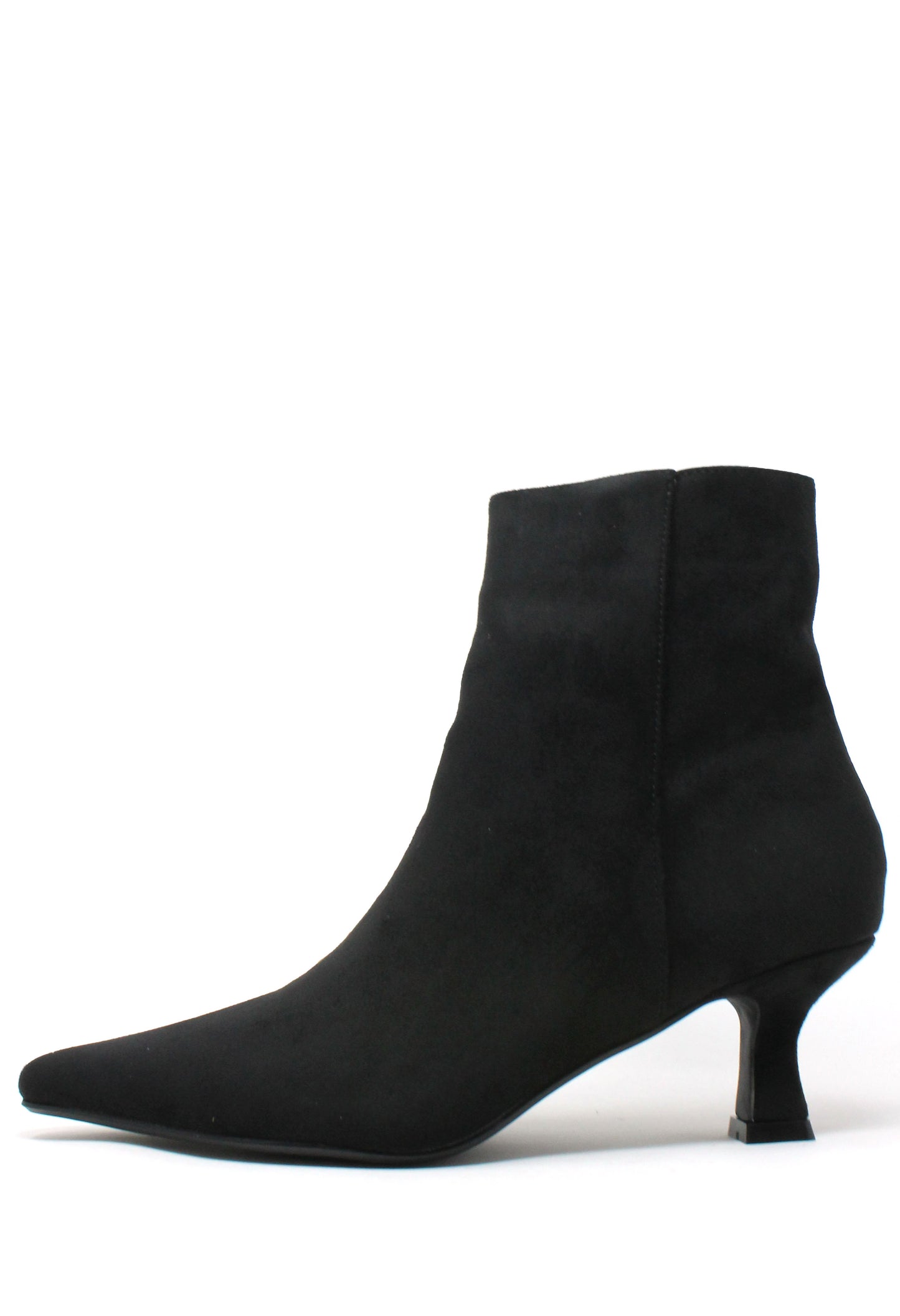 Suede Feel Kitten Heel Boot