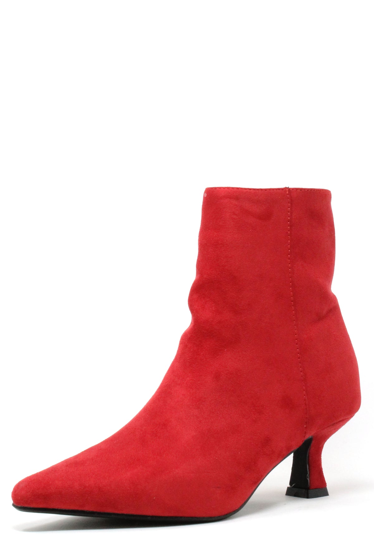 Suede Feel Kitten Heel Boot