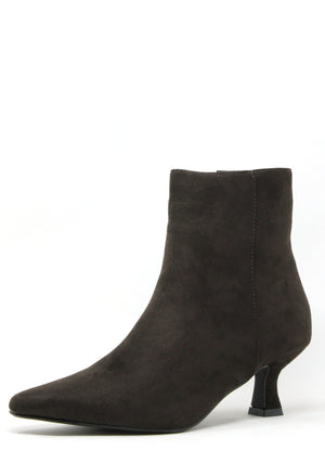 Suede Feel Kitten Heel Boot