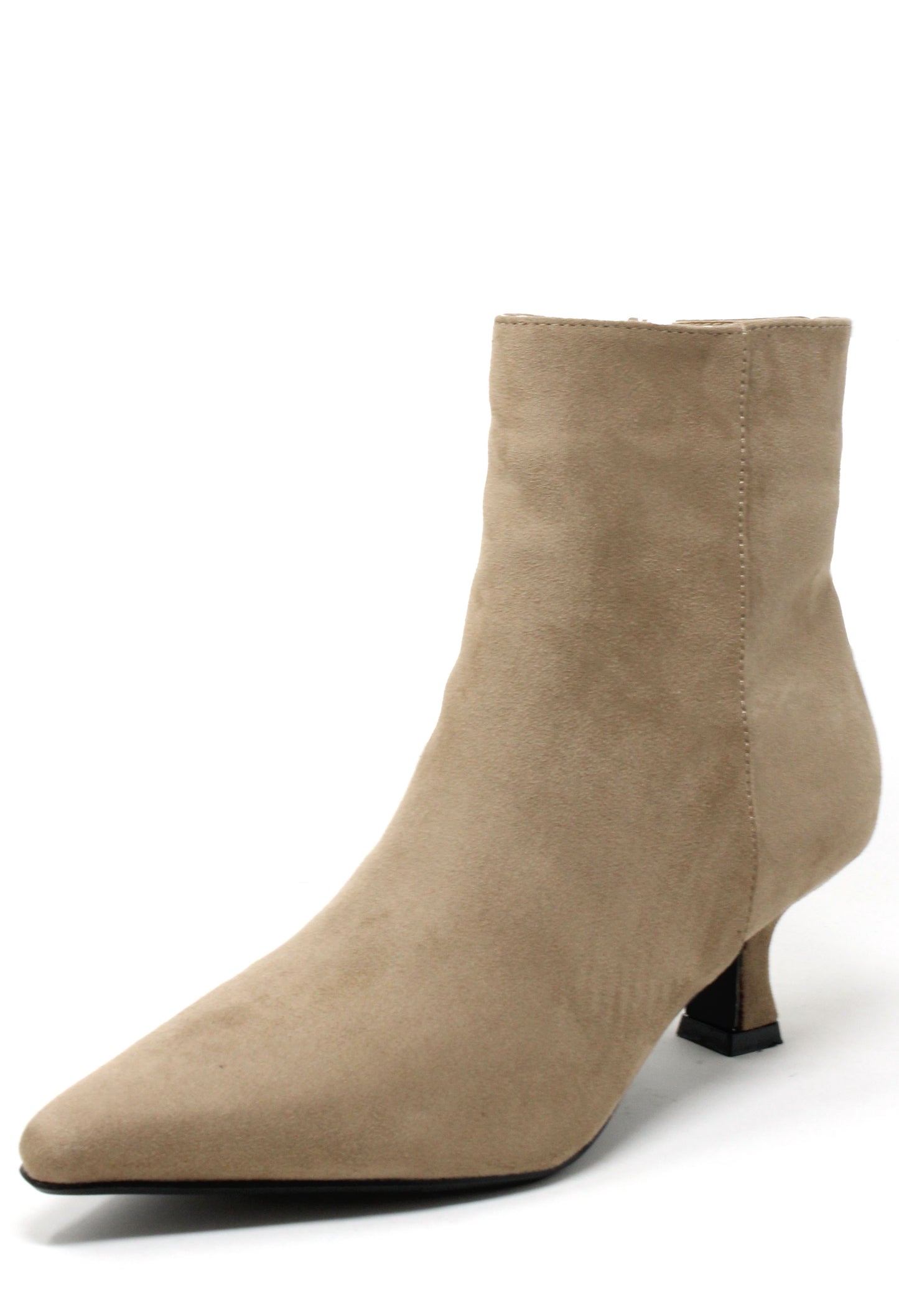 Suede Feel Kitten Heel Boot