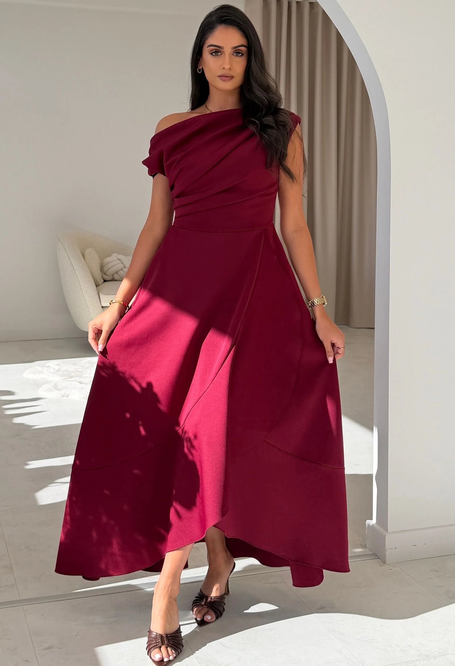 Florie Frill Wrap Maxi Dress