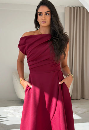 Florie Frill Wrap Maxi Dress