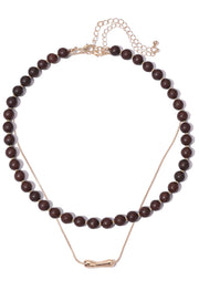 Coconut Bead Necklace Set