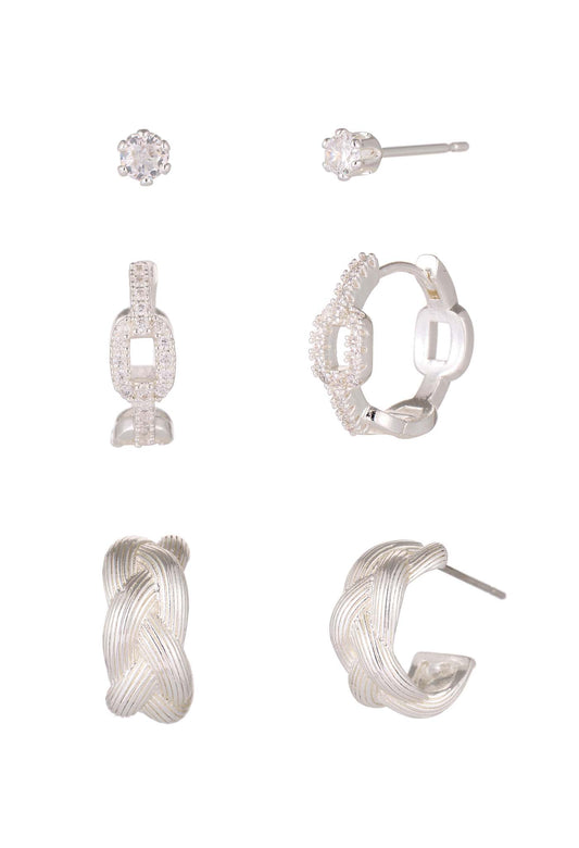 Cubic Zirconia Earring Set – Pamela Scott