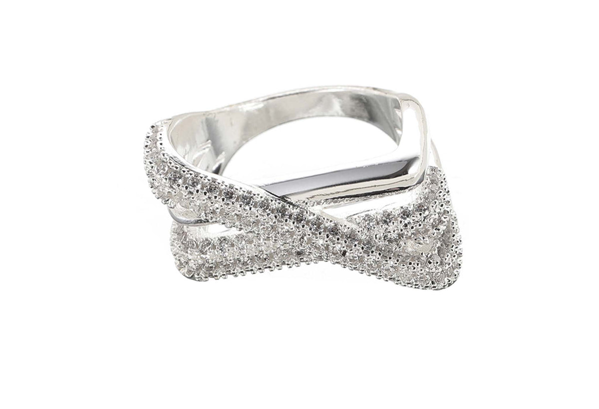 Hyperbola Cubic Zirconia Ring