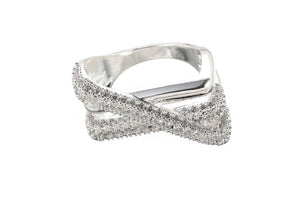 Hyperbola Cubic Zirconia Ring
