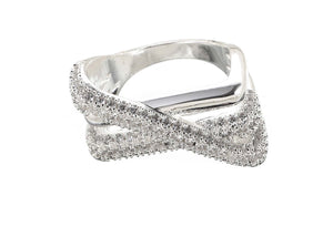 Hyperbola Cubic Zirconia Ring