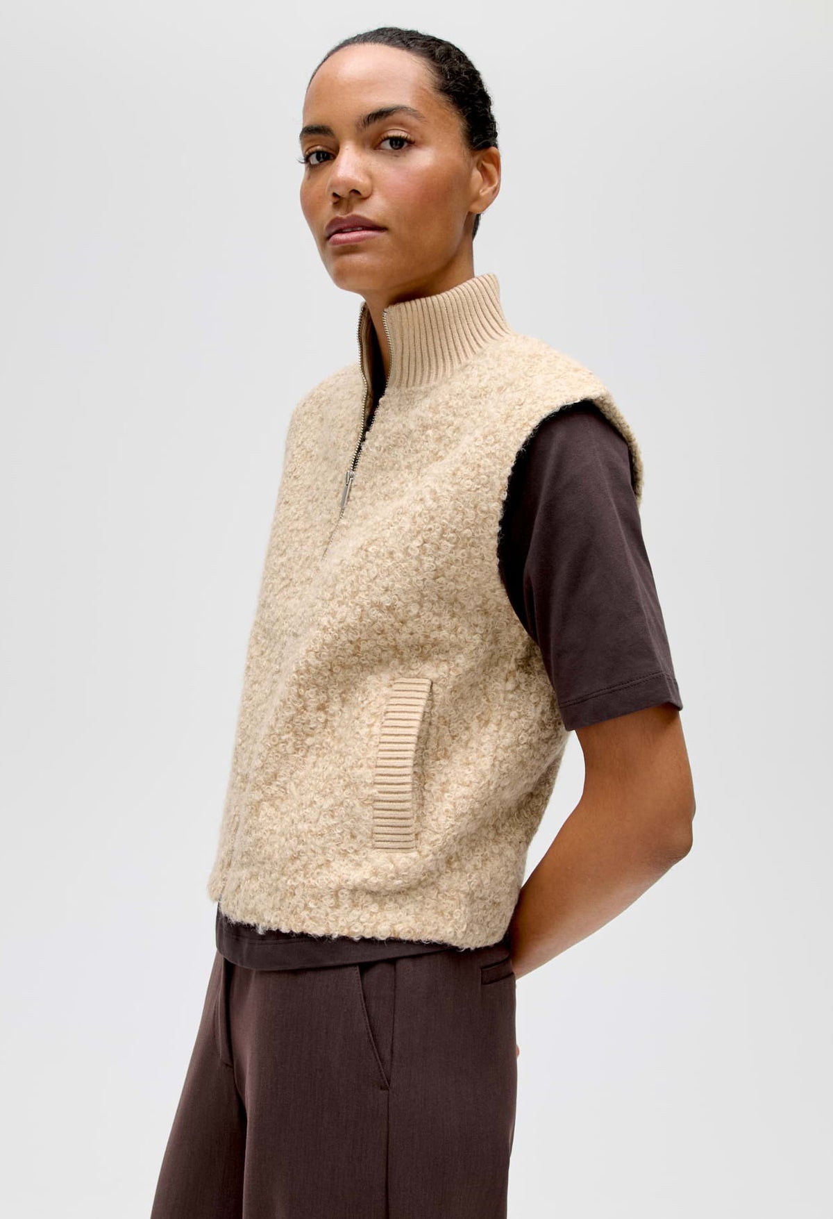 Guluni Bouclé-effect Vest