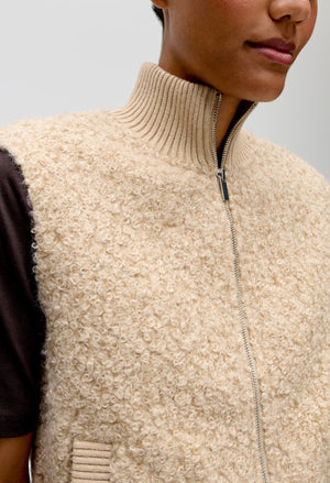Guluni Bouclé-effect Vest
