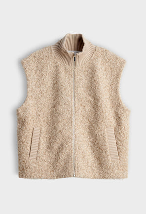 Guluni Bouclé-effect Vest