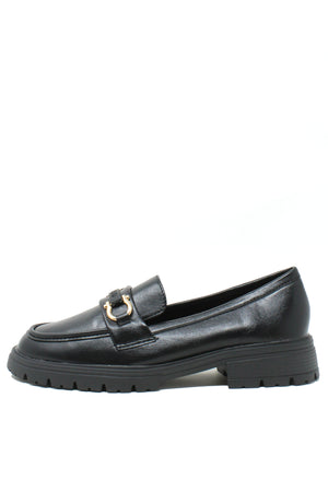 Penny Loafer with Buckle Detail