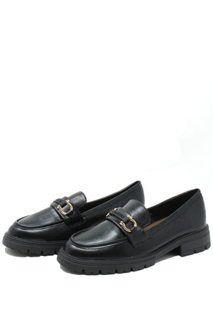Penny Loafer with Buckle Detail