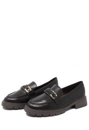 Penny Loafer with Buckle Detail