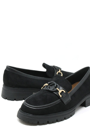 Faux Suede Penny Loafer