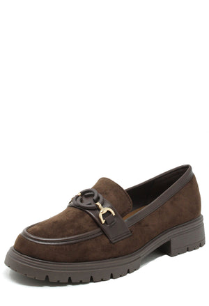 Faux Suede Penny Loafer