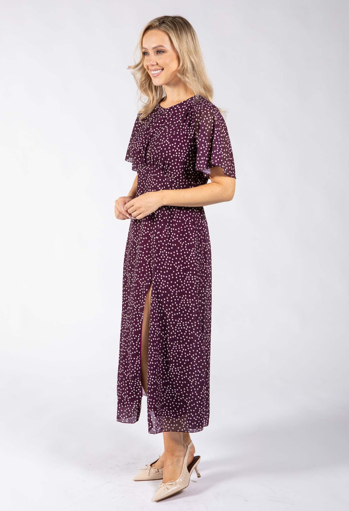 Polka Dot Midi Dress