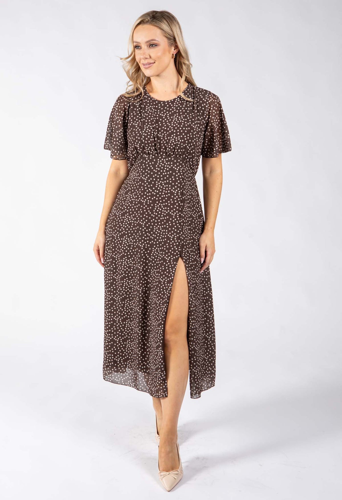 Polka Dot Midi Dress