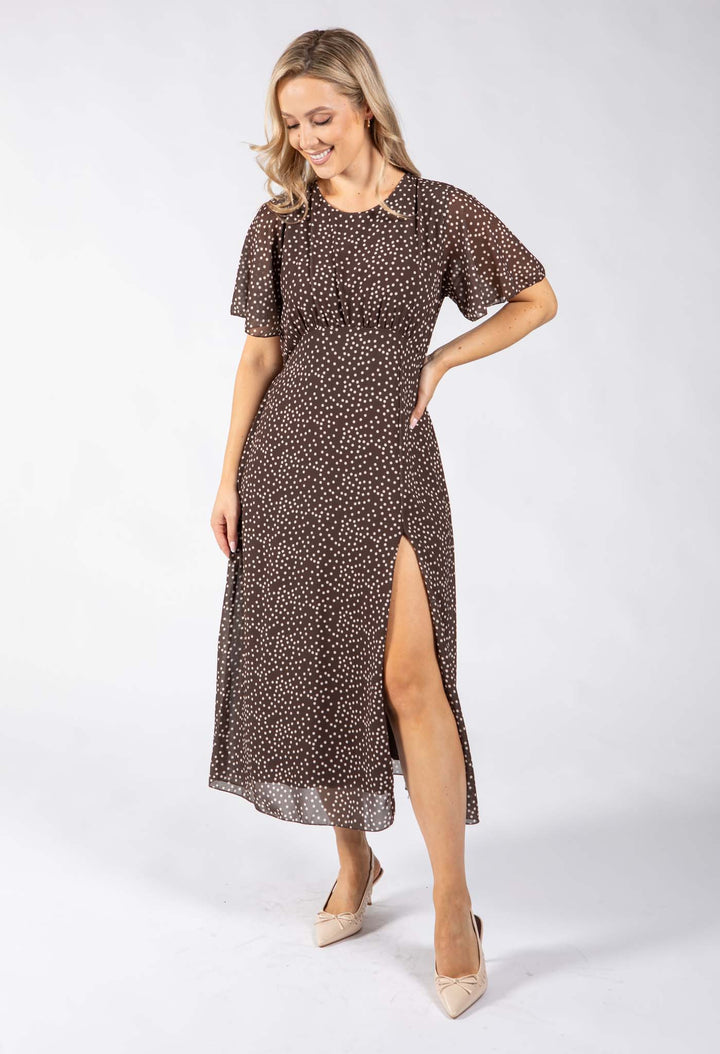 Polka Dot Midi Dress