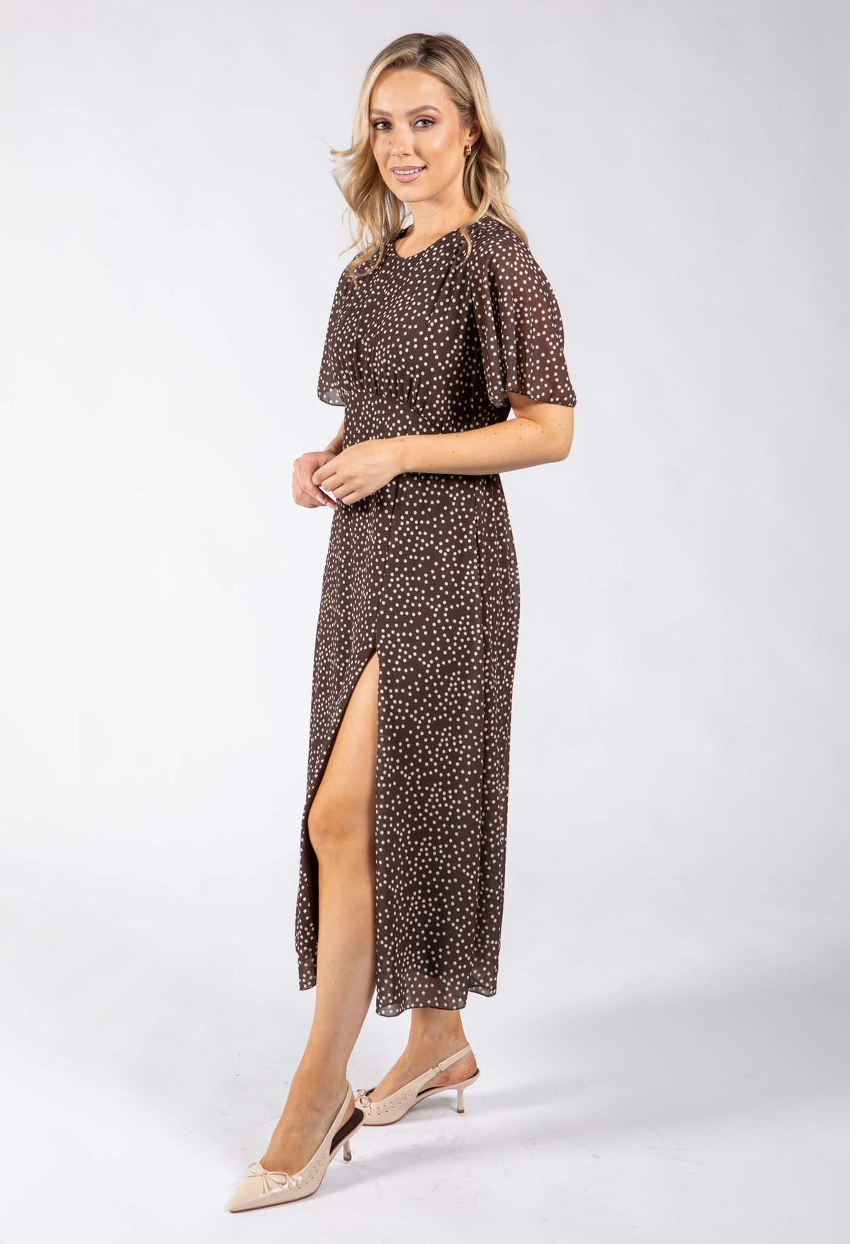 Polka Dot Midi Dress