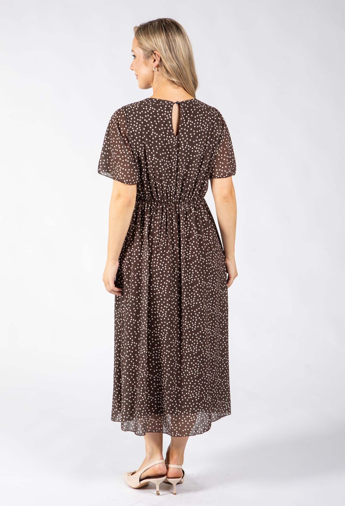 Polka Dot Midi Dress