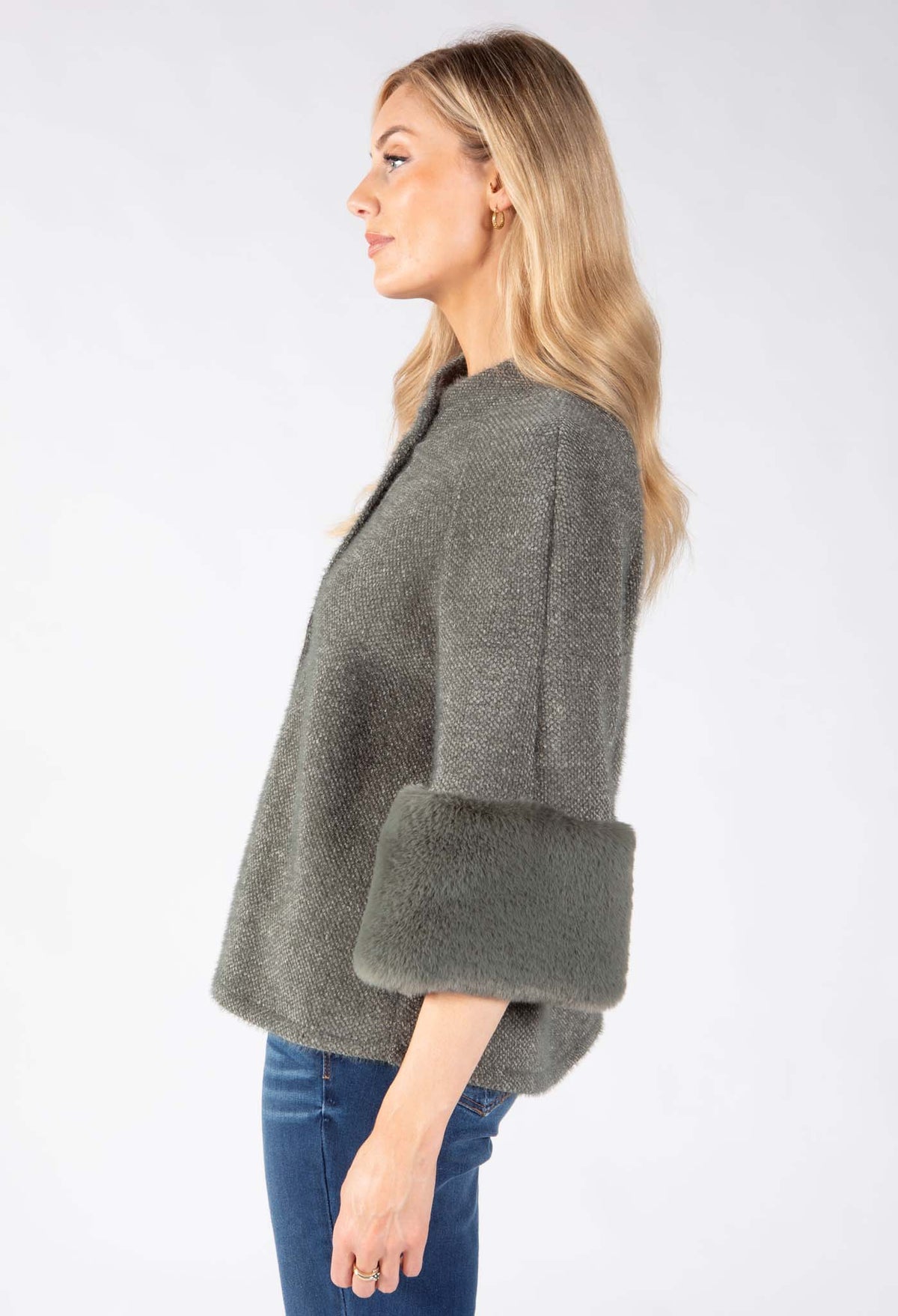 Faux Fur Trim Jacket