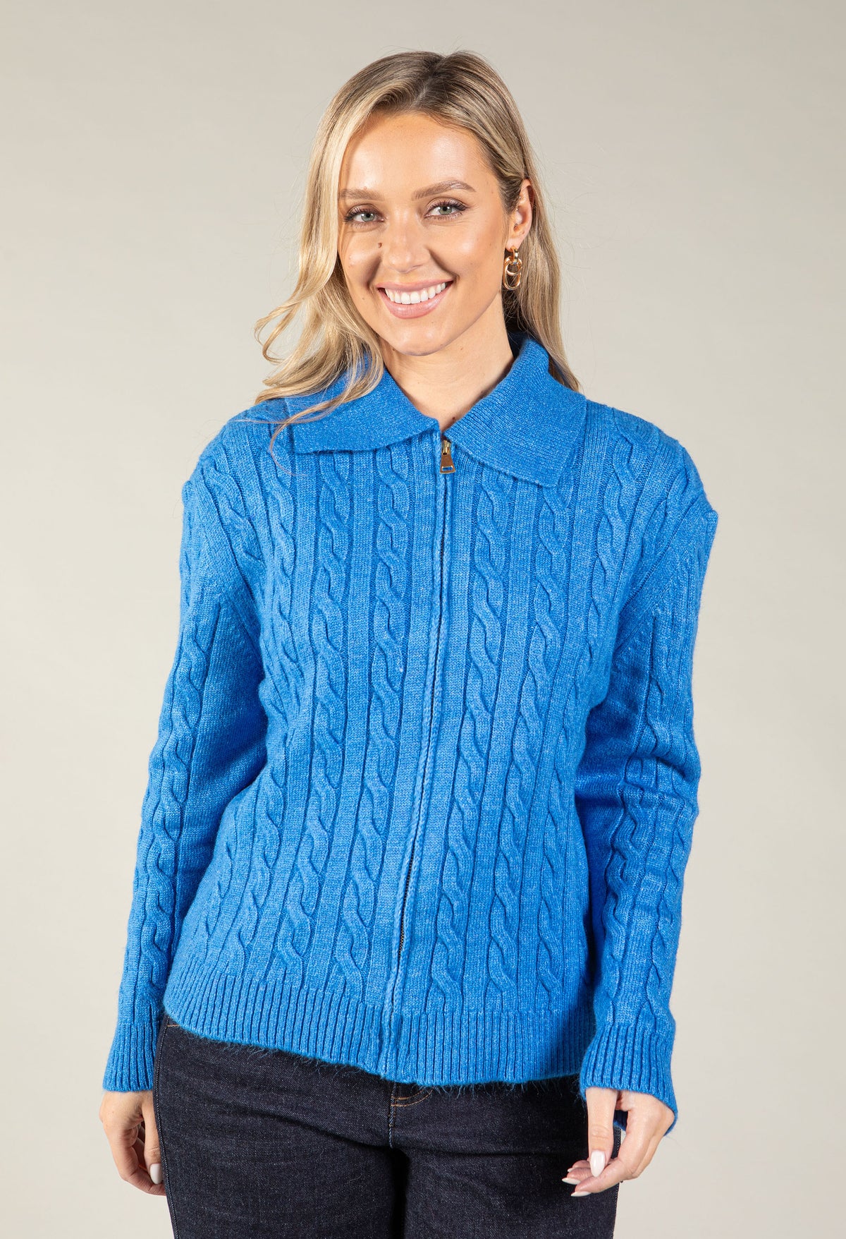 Diana Zip Up Cardigan