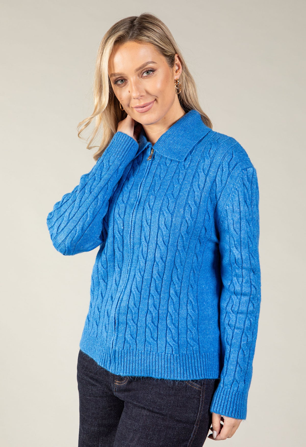Diana Zip Up Cardigan