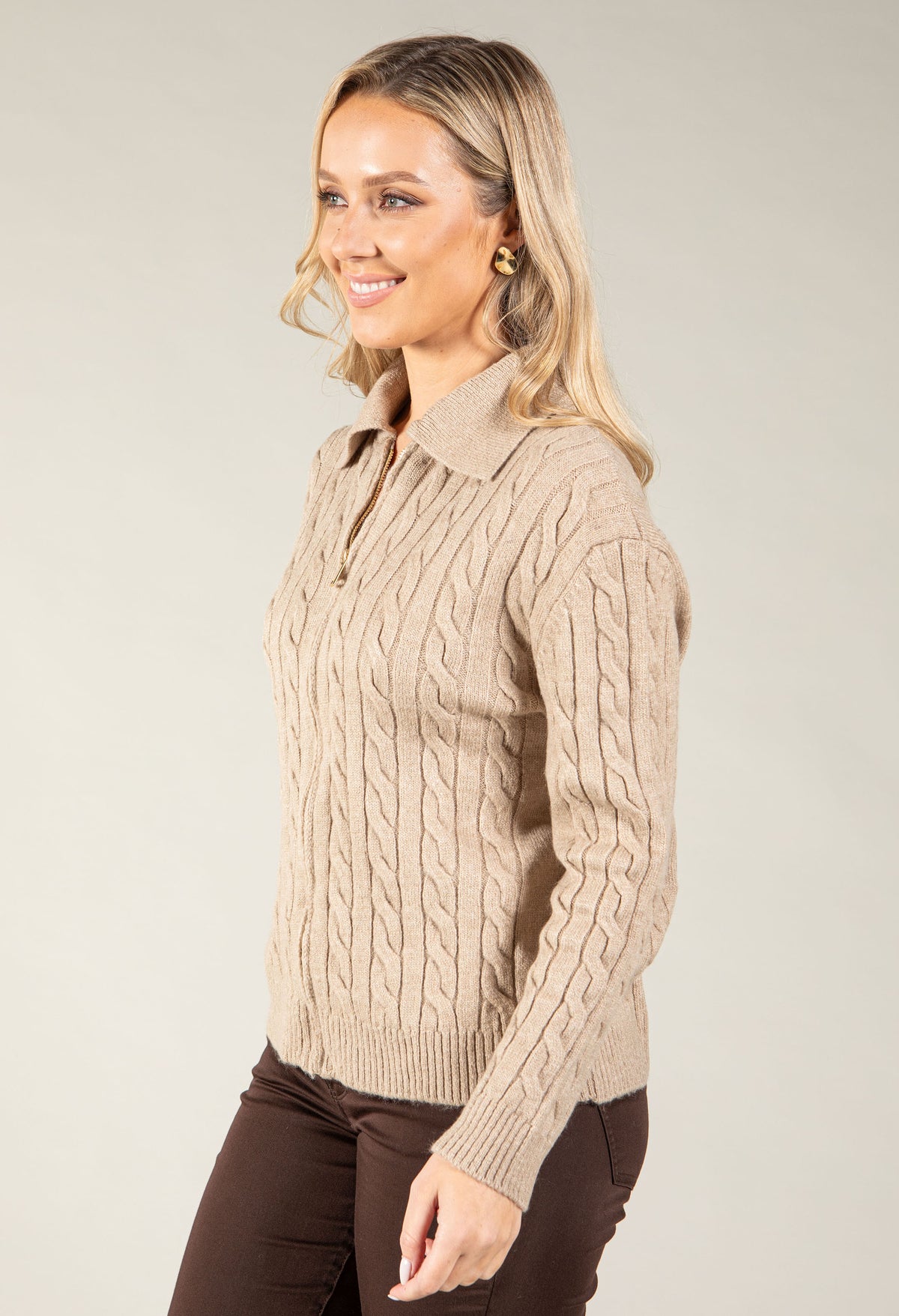 Diana Zip Up Cardigan