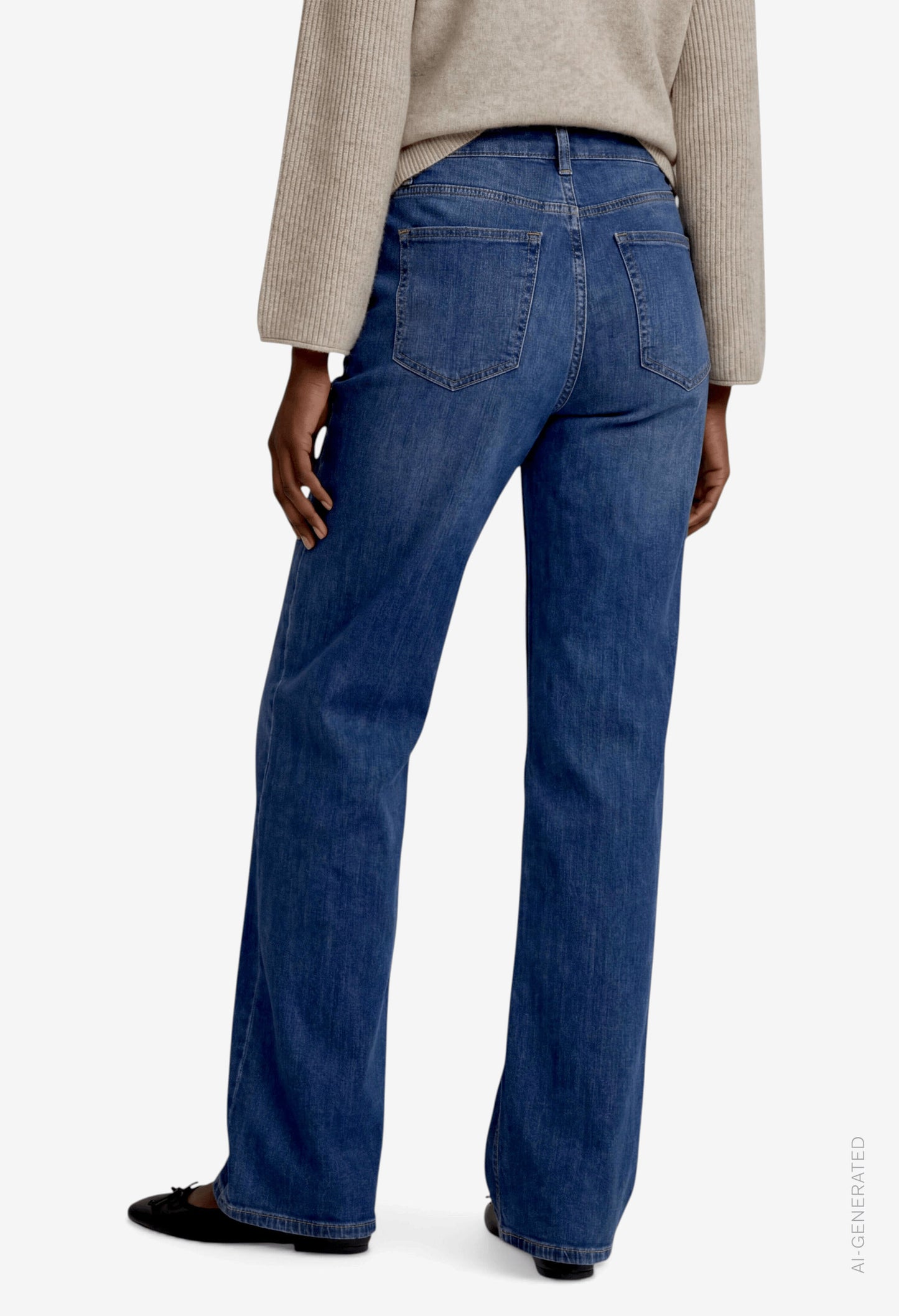 Button Detail Jeans