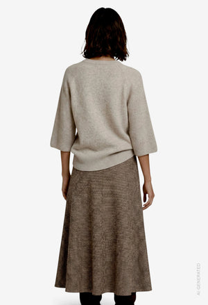 Batwing Sleeve Knit Jumper