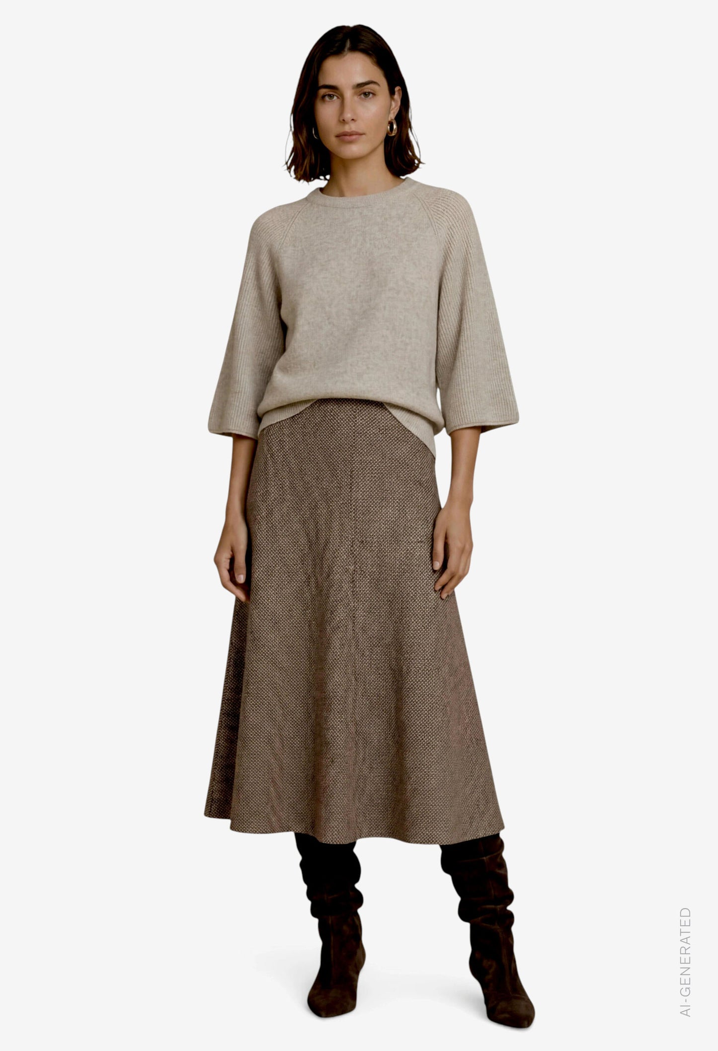 Batwing Sleeve Knit Jumper
