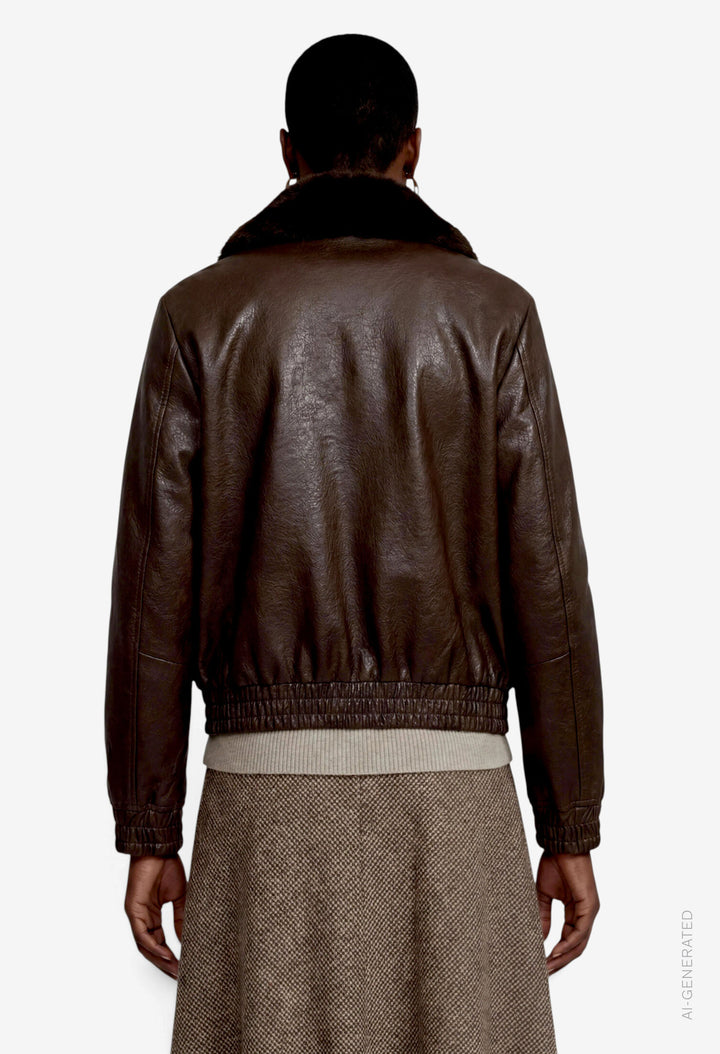 Faux Leather Jacket